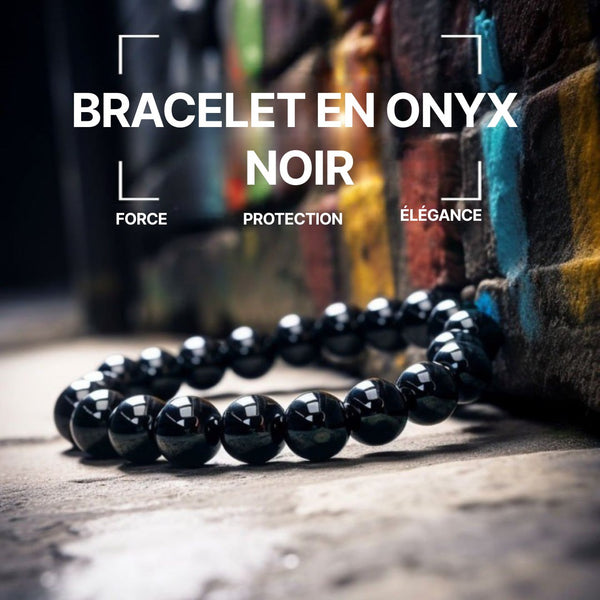 Bracelet En Onyx Noir - Force, Protection, Élégance