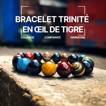 Bracelet Trinité En Œil De Tigre - Courage, Confiance, Harmonie