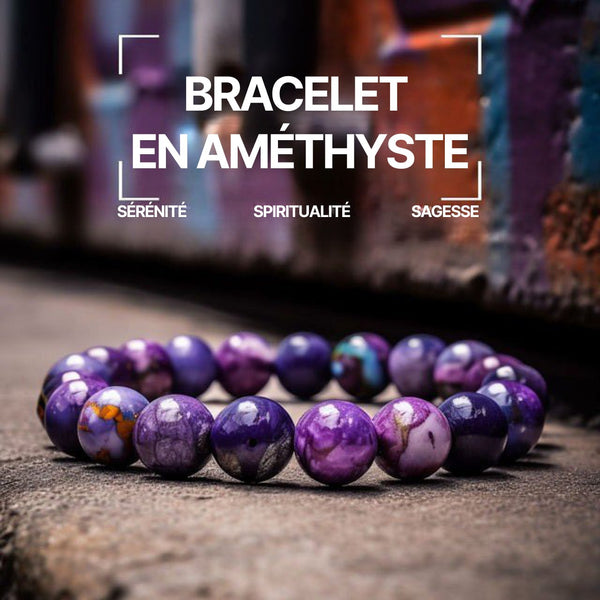 Bracelet En Améthyste - Sérénité, Spiritualité, Sagesse