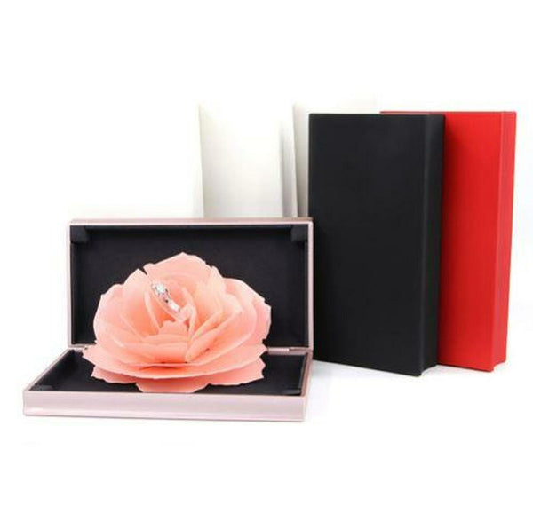 Boîte Cadeau pour Bague Rose Florissante
