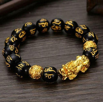 Bracelet en Obsidienne Noire Feng Shui